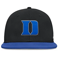 Men's Nike Black Duke Blue Devils On-Field Dugout True Performance Fitted Hat