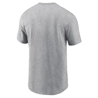 Men's Nike Heather Gray Duke Blue Devils DNA Lockup T-Shirt