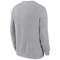 Men's Nike Heather Gray Duke Blue Devils Legacy Classic Pullover Sweatshirt