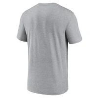 Men's Nike Heather Gray Duke Blue Devils On-Court Basketball Legend Practice Performance T-Shirt