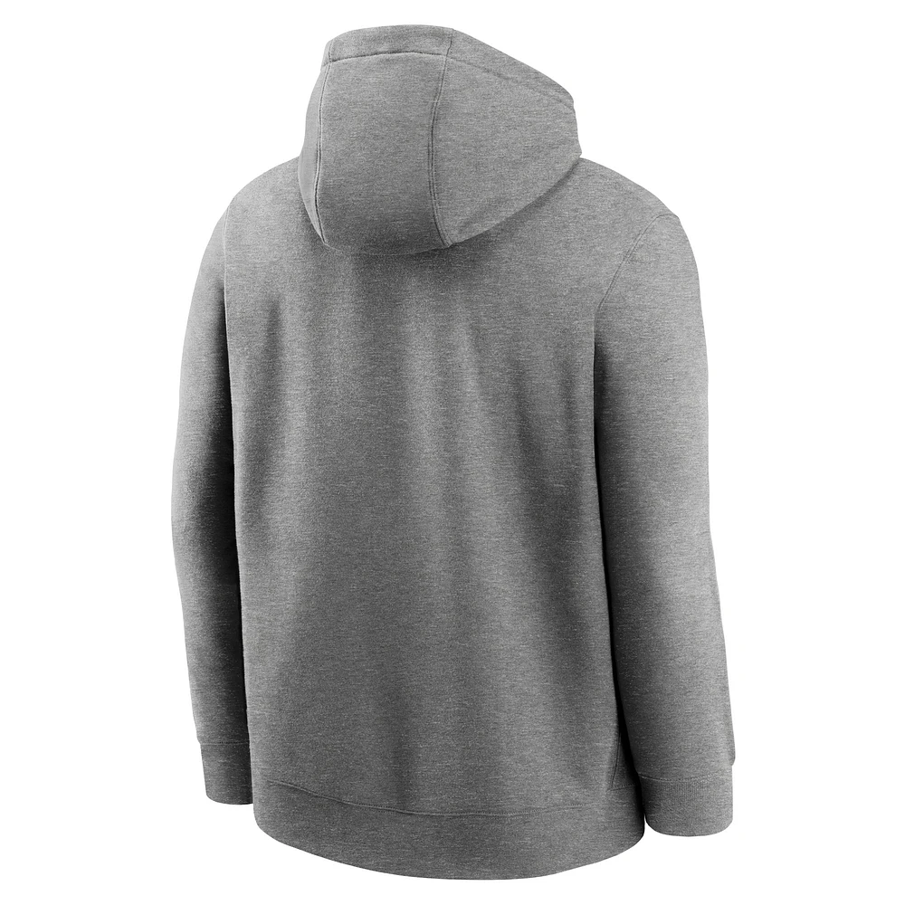 Men's Nike Heather Gray Duke Blue Devils Primetime Club Fleece Pullover Hoodie