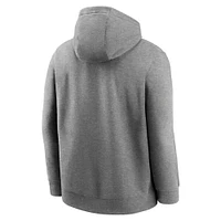 Men's Nike Heather Gray Duke Blue Devils Primetime Club Fleece Pullover Hoodie