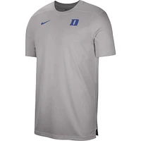 Men's Nike  Heather Gray Duke Blue Devils Sideline Coaches Performance Top