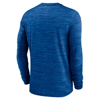 Men's Nike Royal Duke Blue Devils Sideline Velocity Performance Long Sleeve T-Shirt