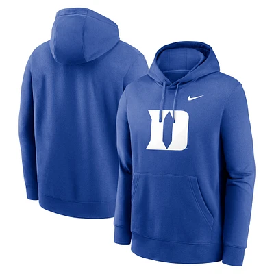 Sweat à capuche en molleton Nike Royal Duke Blue Devils Primetime Club pour homme