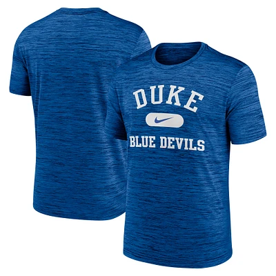 T-shirt Nike Royal Duke Blue Devils Velocity Mascot Performance pour homme