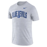Men's Nike White Duke Blue Devils 2022 Game Day Sideline Velocity Performance T-Shirt