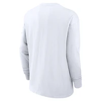 Men's Nike White Duke Blue Devils Legacy Max90 Pocket Long Sleeve T-Shirt