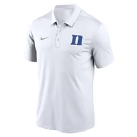 Men's Nike White Duke Blue Devils Primetime Franchise Performance Polo