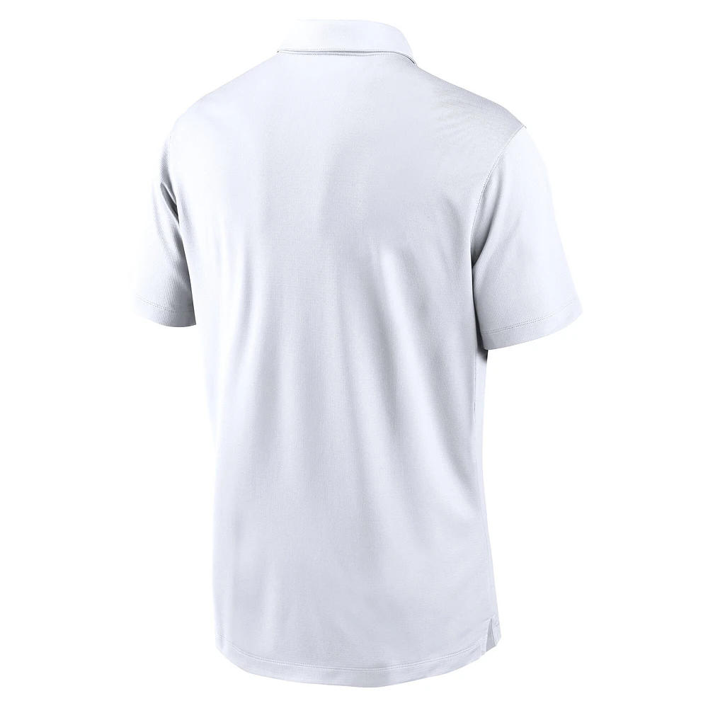 Men's Nike White Duke Blue Devils Primetime Franchise Performance Polo