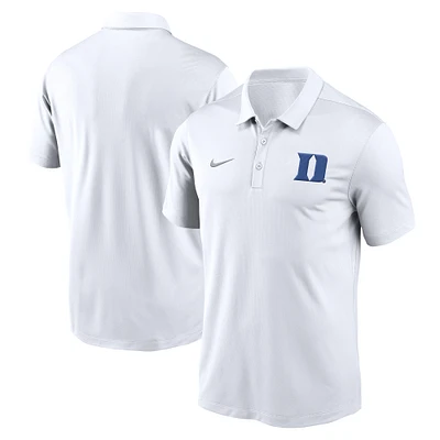 Polo Nike blanc Duke Blue Devils Primetime Franchise Performance pour homme