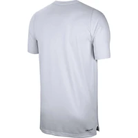 Men's Nike  White Duke Blue Devils Sideline Coaches Performance Top