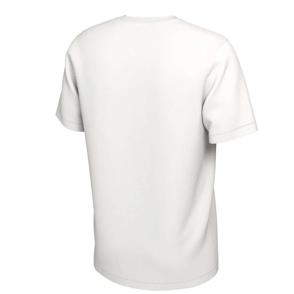 Nike  White Duke Blue Devils 2023 On Court Bench T-Shirt