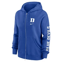 Women's Nike Royal Duke Blue Devils Lockup Phoenix Full-Zip Hoodie