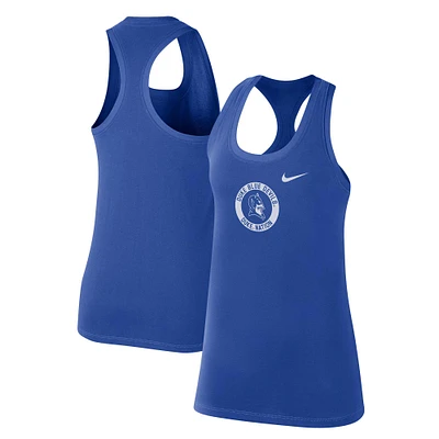 Débardeur dos nageur Nike Royal Duke Blue Devils Modern Circle pour femme