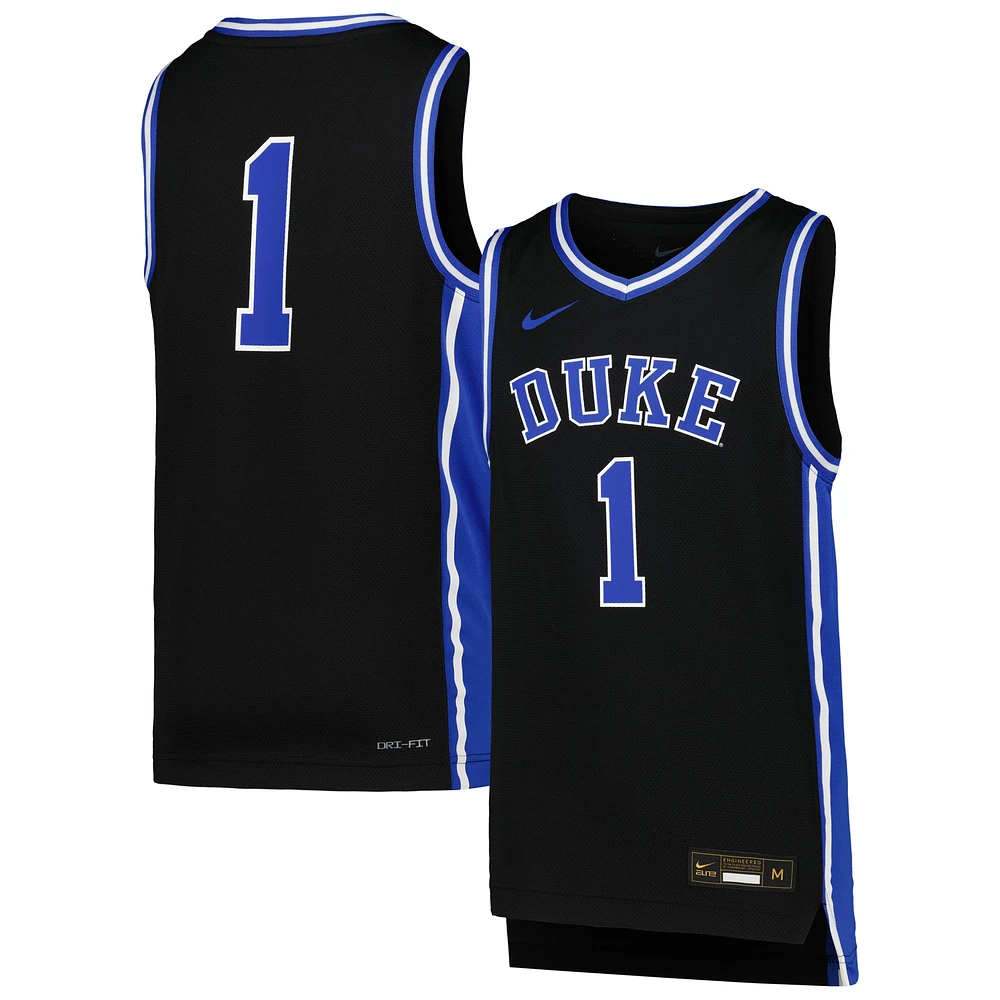 Maillot de basket-ball Nike #1 Duke Blue Devils Icon Replica pour jeunes