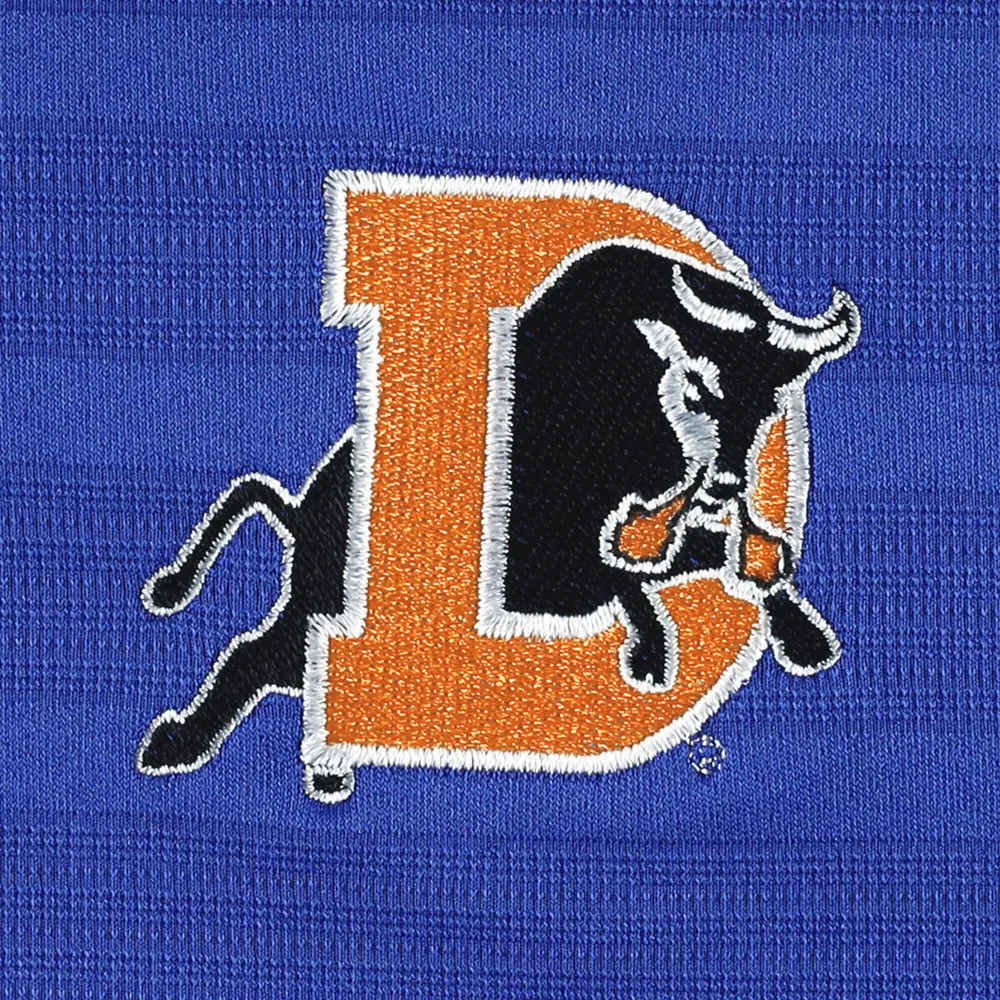 Men's Champion Royal Durham Bulls Textured Solid Polo