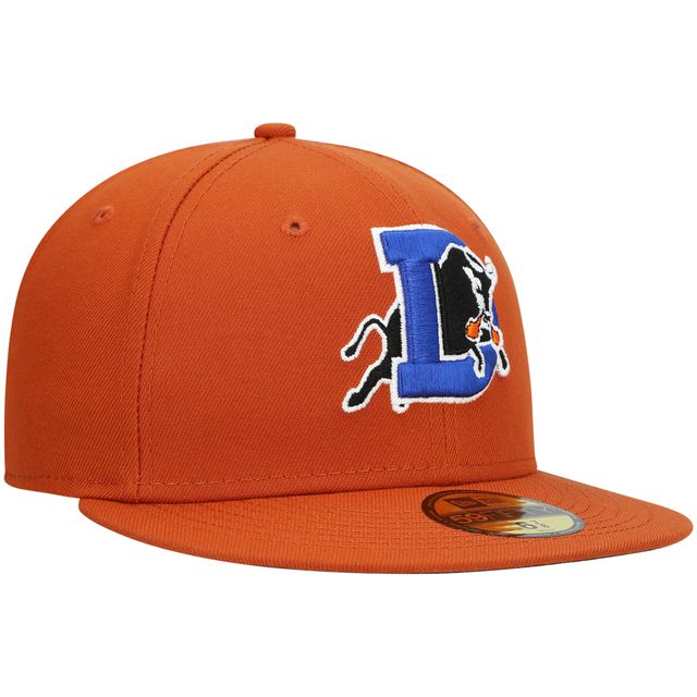 Casquette ajustée 59FIFTY Team Alternate des Durham Bulls New Era orange pour homme
