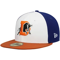 Casquette ajustée 59FIFTY Team Alternate des Durham Bulls New Era pour homme, blanc
