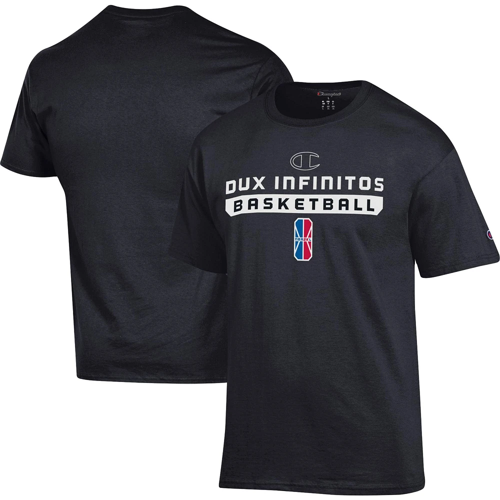 Unisex Champion Black Dux Infinitos On-Court 2K League Authentic Practice T-Shirt
