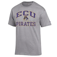 Men's Champion Heather Gray ECU Pirates High Motor T-Shirt