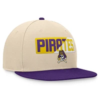 Men's Top of the World Khaki ECU Pirates Goalaso Snapback Hat
