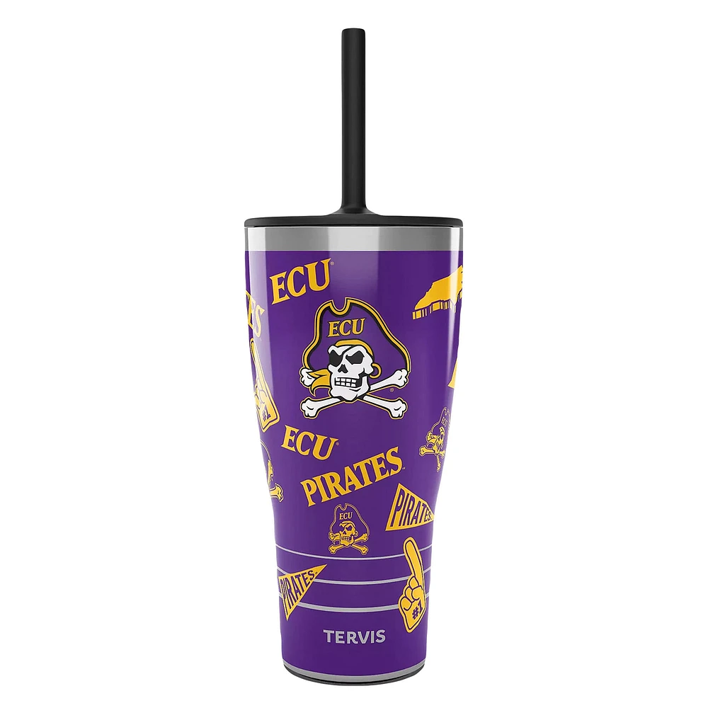 Gobelet Tervis ECU Pirates 30 oz avec couvercle à paille