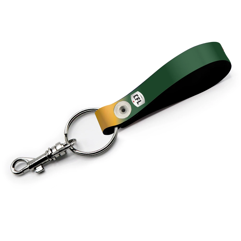 Edmonton Elks Personalized Leather Loop Keychain