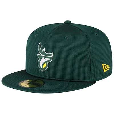 Men's New Era  Green Edmonton Elks Sideline 59FIFTY Fitted Hat