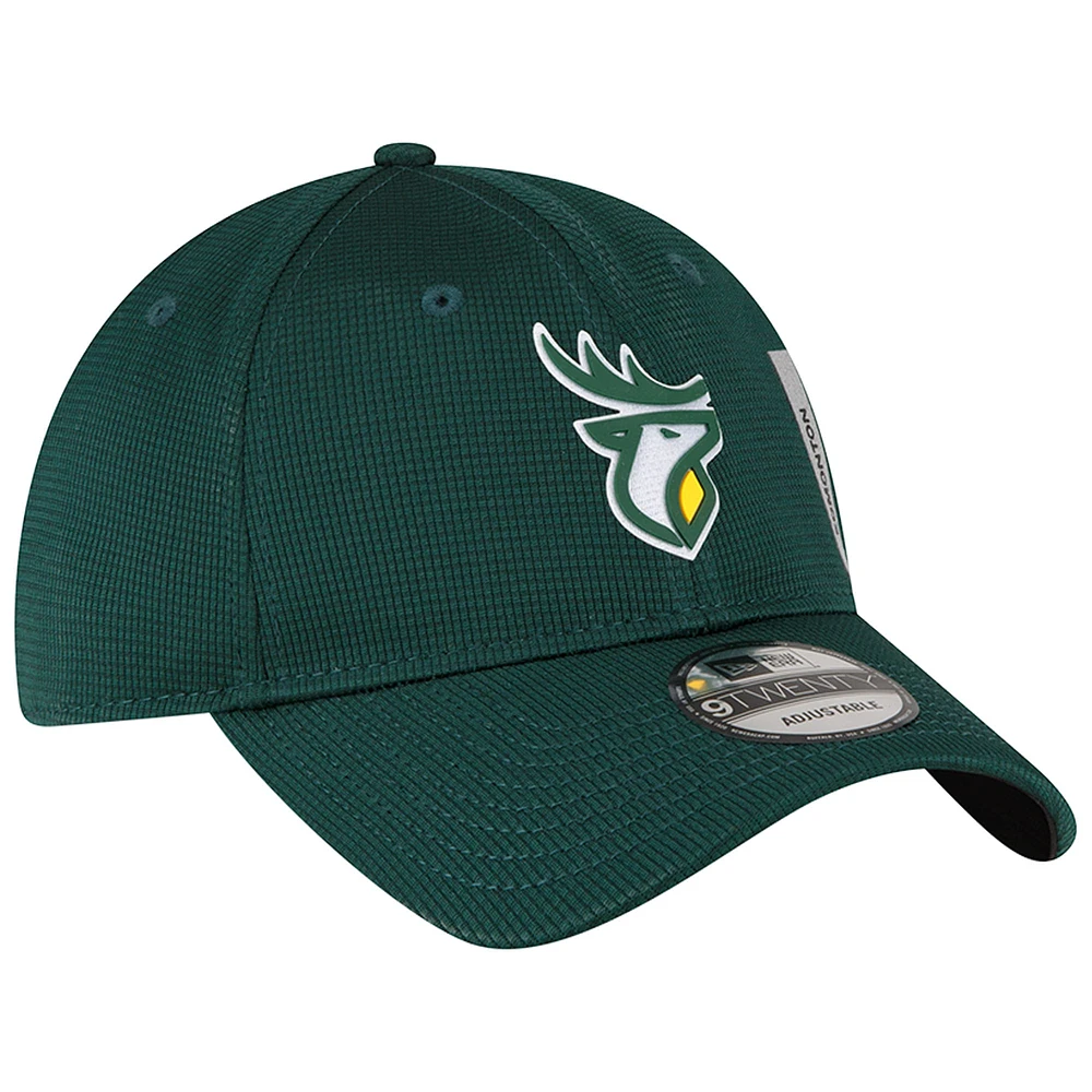 Men's New Era  Green Edmonton Elks Sideline 9TWENTY Adjustable Hat