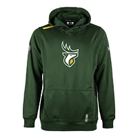 Men's New Era  Green Edmonton Elks Sideline Clutch Performance Pullover Hoodie