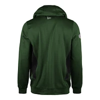Men's New Era  Green Edmonton Elks Sideline Clutch Performance Pullover Hoodie