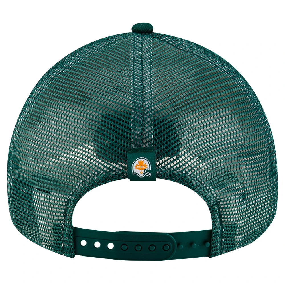 Men's New Era Green Edmonton Elks Turf Traditions 9FORTY Adjustable Hat