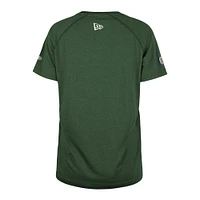 Women's New Era Green Edmonton Elks Sideline Circuit Raglan Performance T-Shirt