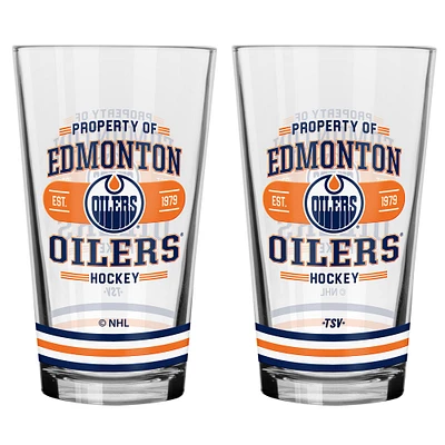 Edmonton Oilers 2-Piece Mixing Glass Set