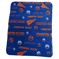 Couverture polaire classique 50" x 60" des Oilers d'Edmonton