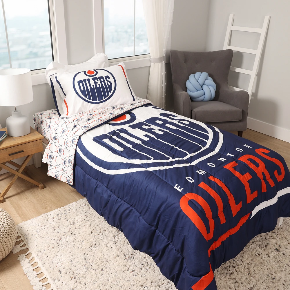 Ensemble de literie simple des Oilers d'Edmonton