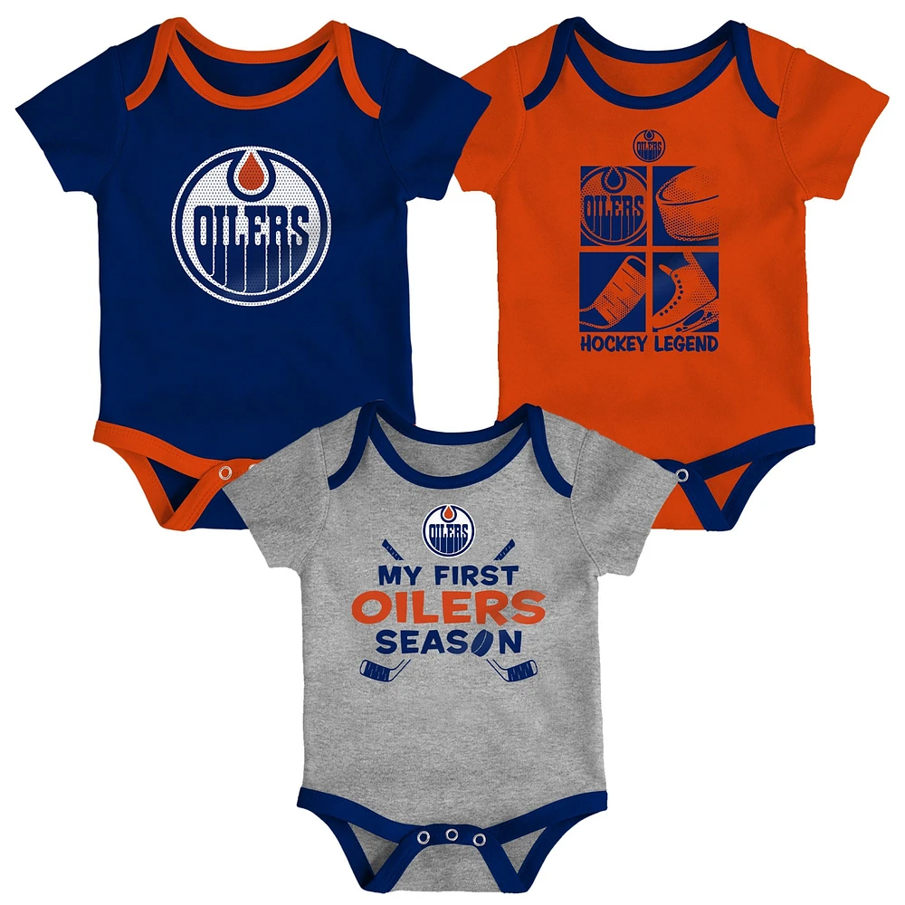 Ensemble de 3 combinaisons Legend pour bébé des Oilers d'Edmonton