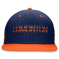 Men's Fanatics  Navy Edmonton Oilers Snapback Hat