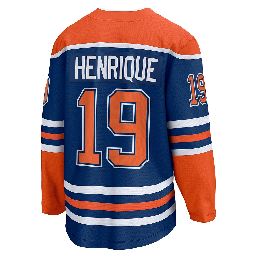 Men's Fanatics Adam Henrique Royal Edmonton Oilers Home Breakaway Jersey