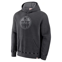 Men's Fanatics Black Edmonton Oilers Made Canada Fleece Pullover Hoodie