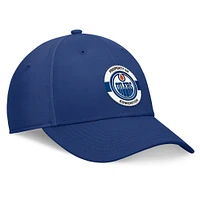 Men's Fanatics Blue Edmonton Oilers Authentic Pro Training Camp Flex Hat