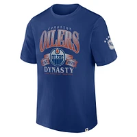 Men's Fanatics Blue Edmonton Oilers Decades Collection Made To Last T-Shirt