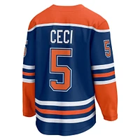 Men's Fanatics Cody Ceci Royal Edmonton Oilers Home Breakaway Player - Jersey