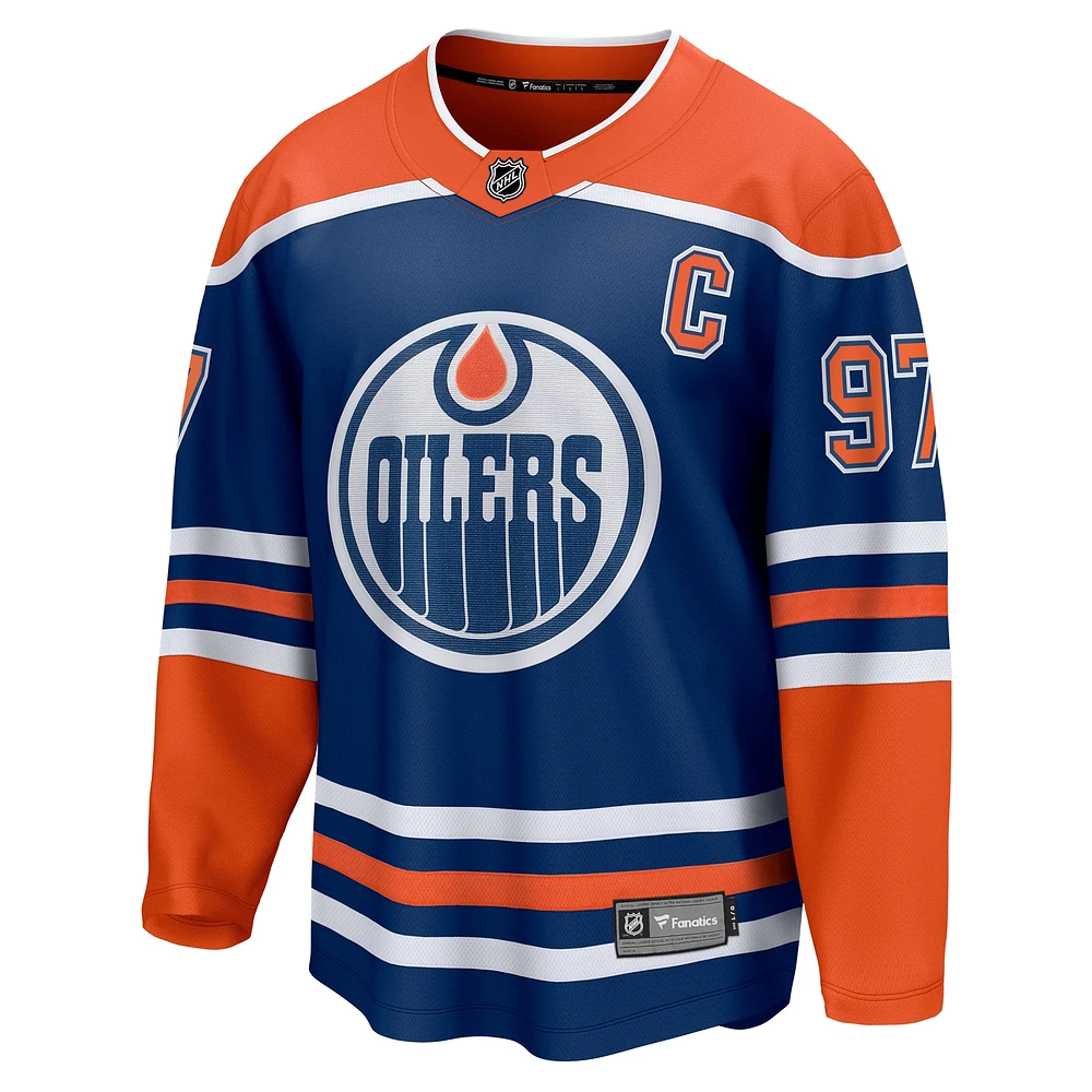 Men's Fanatics Connor McDavid Royal Edmonton Oilers Home - Premier Pro Breakaway Player Jersey