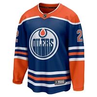Men's Fanatics Evan Bouchard Royal Edmonton Oilers Home Breakaway Player Jersey