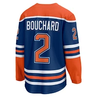 Men's Fanatics Evan Bouchard Royal Edmonton Oilers Home Breakaway Player Jersey