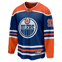 Men's Fanatics Evander Kane Royal Edmonton Oilers Home Breakaway Player Jersey