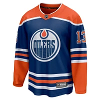 Men's Fanatics Mattias Janmark Royal Edmonton Oilers Home Breakaway Jersey