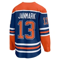 Men's Fanatics Mattias Janmark Royal Edmonton Oilers Home Breakaway Jersey